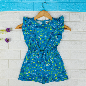 short jumpsuit in Cotton lycra for kids